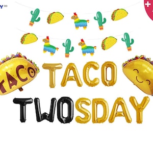 Taco Twosday Decorations Set | 2nd Birthday Party | Taco Bout 2 | Taco Bout It | 2nd Birthday Decorations