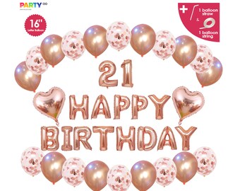 21st Birthday Decorations For Him 21st Black Theme 21 Etsy