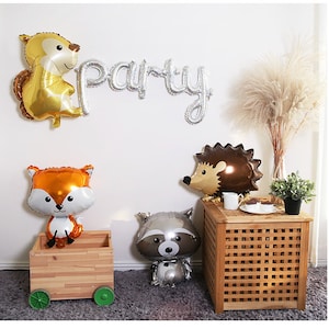 Woodland Animal Balloons Woodland Baby Shower  Birthday Party | Woodland Animal Party | Woodland Balloons Forest Decor