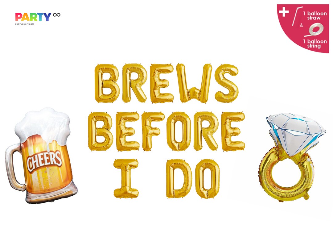 Bubbles And Brews Brdal Shower Decoratons - Etsy