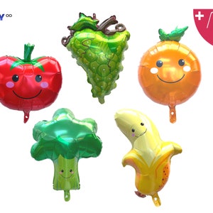 Farmers Market Birthday Decorations| Tomato Balloon | Vegetable Balloons | Produce Party | Veggie Party | Vegetable Party Decors