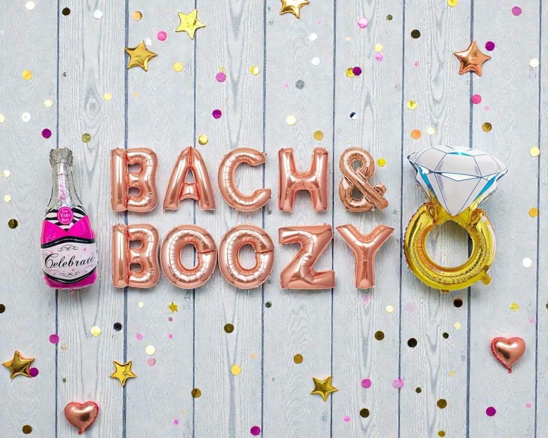 Bach and Boozy Balloon Banner: Bachelorette Party Fun Bach Weekend ...