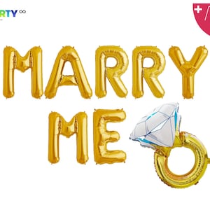 Marry Me Balloon Banner | Marriage Proposal Sign/Banner Decorations