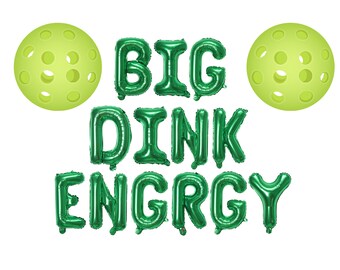 Big Dink Energy Banner |  pickleball theme birthday bach party, pickleball party decorations, gift for pickleball friend