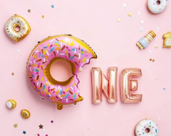 Donut ONE Balloon: 1st Birthday Party Decoration