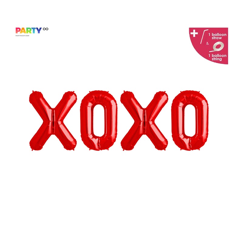 XOXO Balloon Banner Galentines Balloons Valentine's Etsy