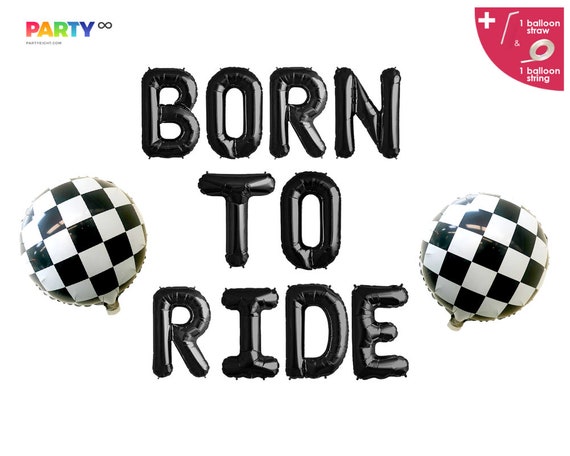 Born to Ride Motorcycle Themed Baby Shower | Born to Ride Ballon Banner Sign Il_570xn