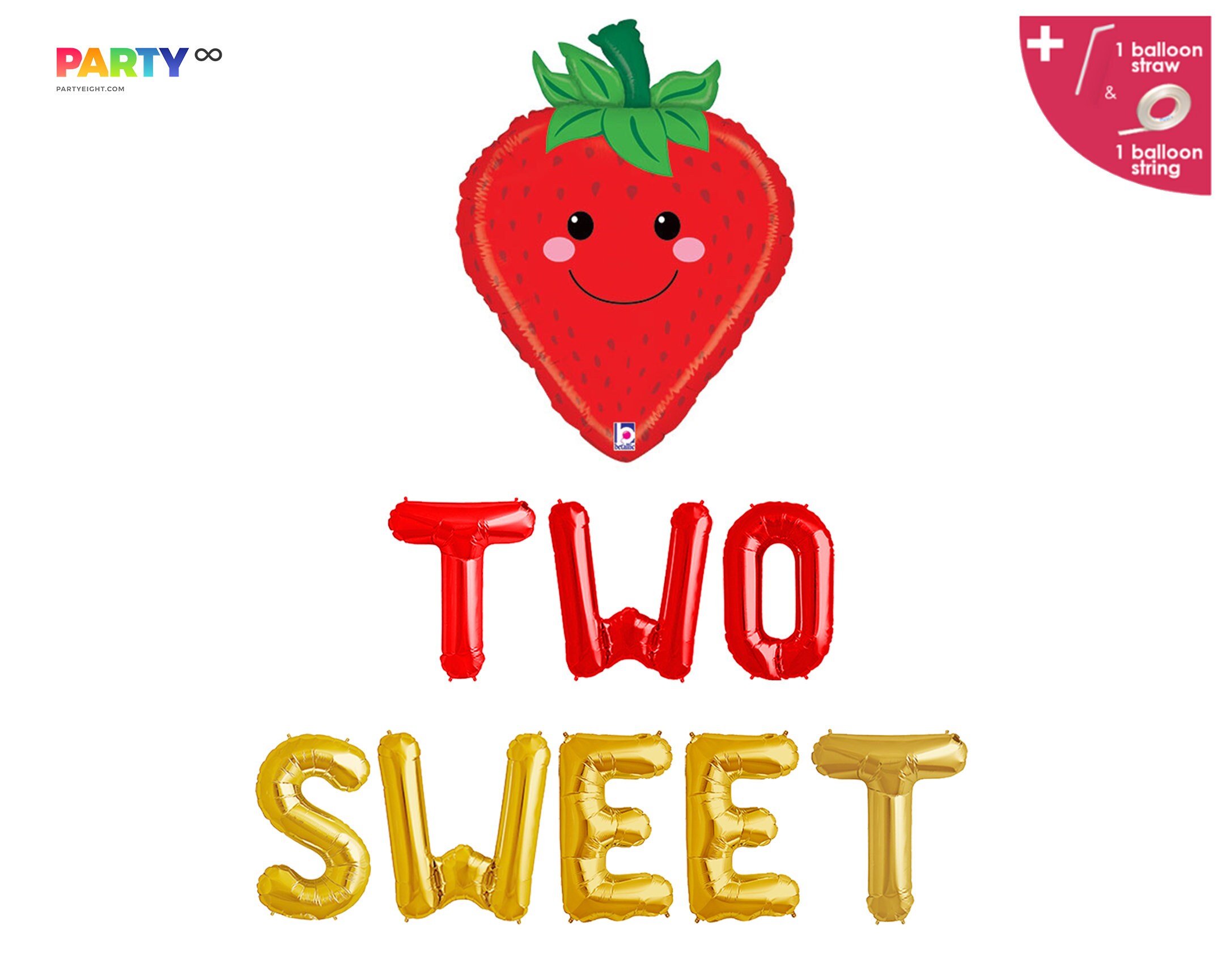 Two Sweet Berry Balloon Banner Strawberry Balloon 2nd Birthday Berry  Balloon Baby Girl Birthday Party Berry Decorations - Etsy