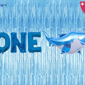 One Sea banner | under the sea birthday | under the sea first birthday banner | Shark Balloon