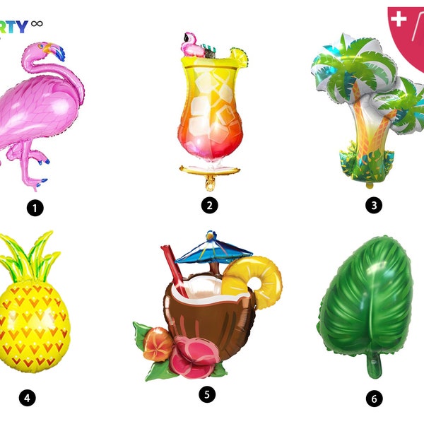 Luau Theme  Hawaiian Bach Party | Aloha Tropical Theme | Flamingo | Summer Balloon | Beach Bach Decorations | Tropical Bachelorette