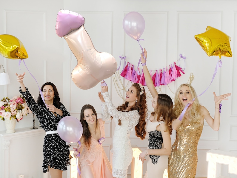 Penis Balloon Jumbo Size Cute Dick Balloon  Bachelorette image 3