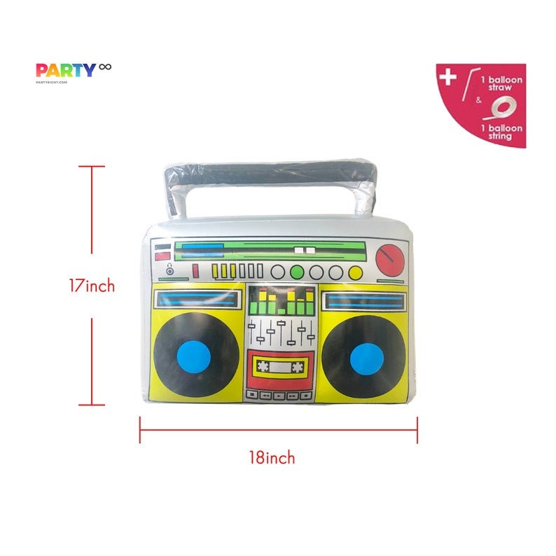 90s Fresh Princess Banner with Crown Boombox Balloon 90s Hip Hop Party Decors 90s themed party 2nd birthday party