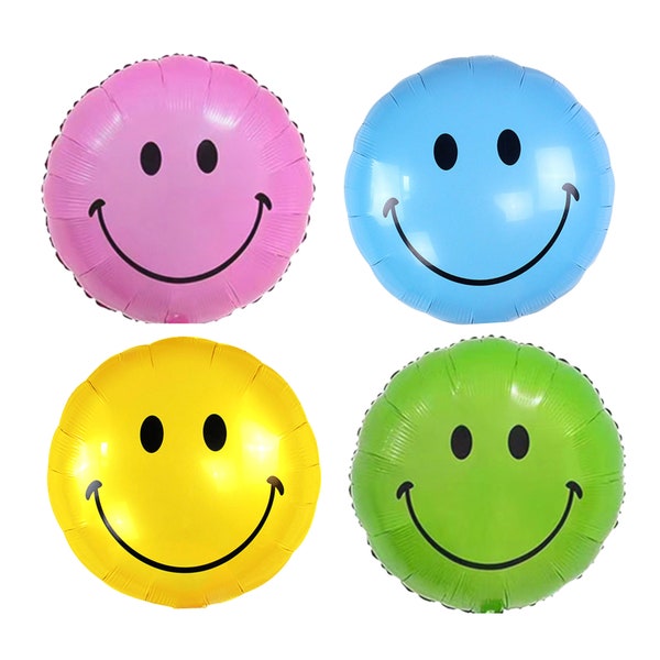 Smiley Face Balloons | Groovy Party Retro Party Groovy One | Happy Dude Two Groovy Baby 70s Party Baby in Bloom 90s Balloons Groovy Balloons