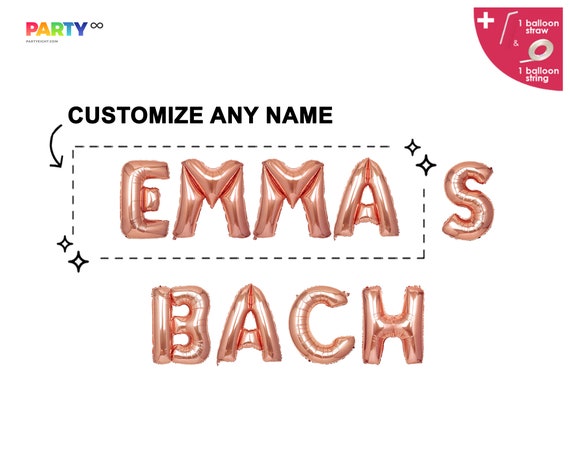 Custom Bach Banner Balloon | Bachelorette Party Decor | Customize Bachelorette Party Decorations | Customize Bachelorette Party Banner Il_570xn
