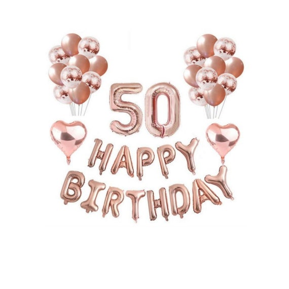 50th Birthday Decoration Set Rose Gold 50th Birthday Decoration Set Gold  50th Birthday Decoration Set 50th Birthday Decorations 