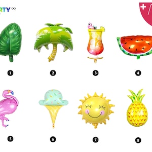 Summer Party Decorations | Tropical Party Decor | Summer Party Balloon | BBQ Party Decor | Hawaiian Theme Party | Fruit Theme Party