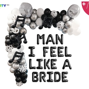 Man I Feel Like a Bride Banner with Garland Set | Cowgirl Bachelorette Party Decor | Custom shania twain bachelorette party banner sign