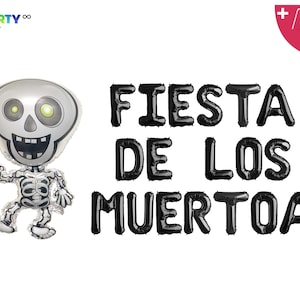 Fiesta De Los Muertos | Day of the Dead Decoration | Day of the Dead Party Balloons Decorations | Halloween Party Decorations |