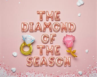 Diamond Of The Season Balloon Banner: Tea Party Bridal Shower Regal High Tea Decor