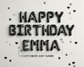 Custom DIY Happy Birthday Balloon Banner: Party Decoration Set