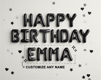 Guirnalda de globos de cumpleaños personalizada: Juego de decoración para fiestas