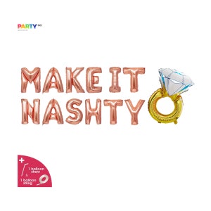 Bachelorette Party Decor | "Make It Nashty" Balloon Banner | Nashville Bachelor Party Decor | Nash Bash Balloon