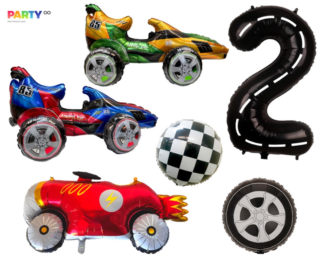 Racing Car Balloon Two Fast Racing Car Themed F1 Two Fast Birthday