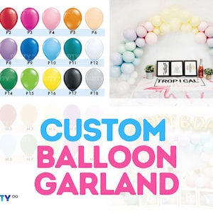 Custom Balloon Garland  | DIY Balloon Arch Kit | DIY Balloon Bouquet | DIY Balloon Garland Bridal Shower Baby Shower Bachelorette Birthday