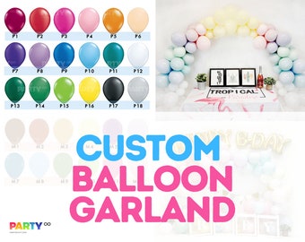 Guirnalda de globos personalizada: Kit de arco para armar uno mismo para decoración de cumpleaños, baby shower y despedidas de soltera