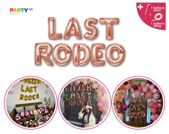 Last Rodeo Bachelorette Party Decorations Banner | Nashville Last Rodeo Cowgirl Yeehaw Bridal Shower Bride to Be