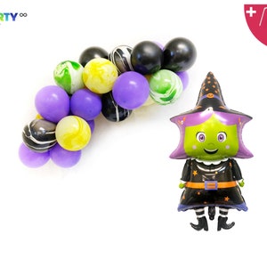 Halloween Party Balloon Garland | Halloween Witch Balloon | Halloween Party Decorations | halloween baby shower | halloween gender reveal