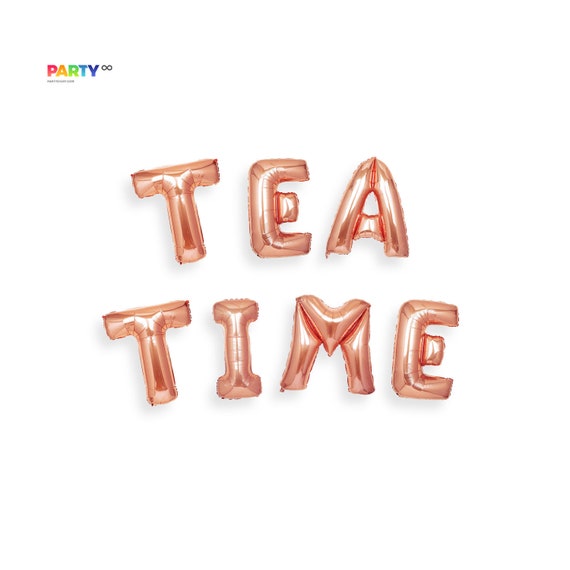 TEA Time Balloons | Tea Party Birthday Party Decor | Alice in Wonderland Decoration | Princess ParTea Party Decorations Kids Birthday Il_570xn