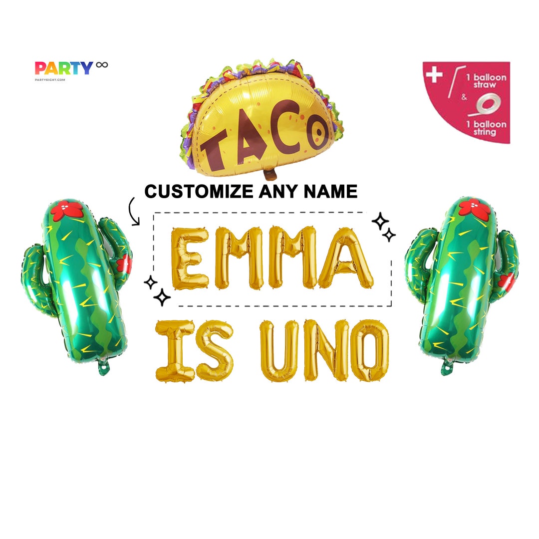 Uno 1st Birthday Decorations Balloons - 16-Inch Foil Letters, 'ONE' Red Banner For First Birthday Party