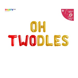 Oh Twodles Balloon Banner | 2nd Birthday Party Decorations  |  2nd Baby Birthday Party | 2nd Birthday Sweet Balloon Sign Decorations