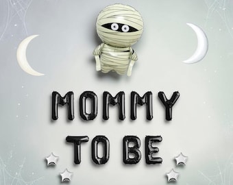 Mummy To Be Halloween Baby Shower Balloon Kit: Spooky Monster Party Decorations for Mom