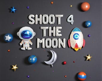 Half Way Around The Sun Decoration Outer Space Theme 1/2 Birthday Banner Solar System Astronaut Planet Theme 6 Months Birthday Garland 1 2 Birthday Banne - View #2