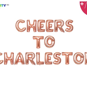 Cheers to Charleston Party Banner | Charleston Bach Party Decor  | Bachelorette Party Decor Balloon Banner | Bachelorette Party Decor