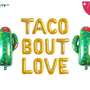 Taco Bout Love Balloon Banner | Fiesta Bridal Shower | Fiesta Bachelorette | Fiesta Engagement Party Decorations