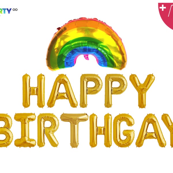 Happy BirthGAY Balloon Banner | Gay Birthday Party | Gay 16th 21st 25th 30th birthday party Decorations | Gay Pride Banner