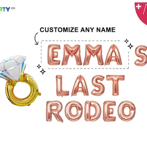 Custom Name Last Rodeo Bachelorette Party Banner | Nashville Bachelorette Nash Bash Austin Bachelorette Last Ride Western Cowgirl Bach