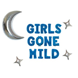 Girls Gone Mild Balloons Banner | Sleepover Bachelorette Party Decor | Pajama Bachelorette Banner