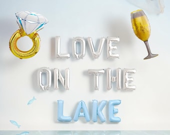 Kit de globos Amor en el Lago: Decoraciones para despedida de soltera en el lago, fiesta de despedida de soltera en casa del lago
