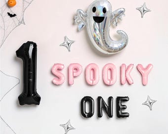 The Spooky One Balloon Kit: Halloween First Birthday Little Boo Fall 1st Birthday Decorations