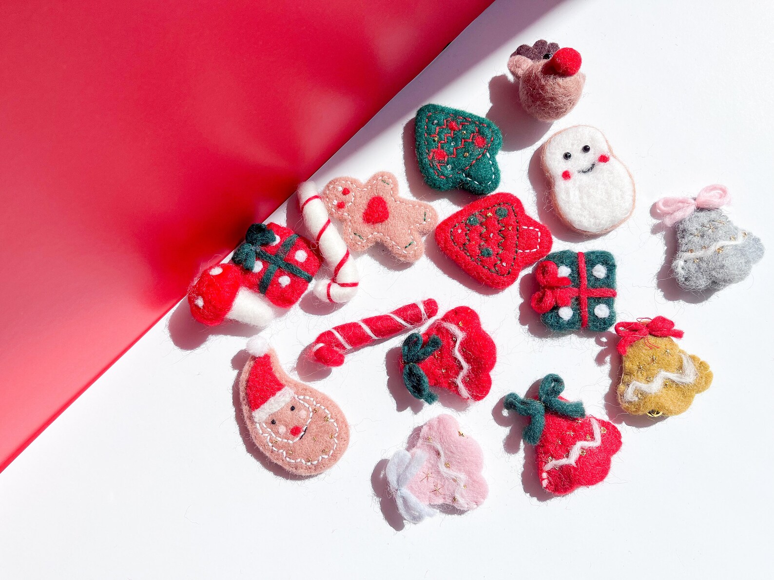 christmas-felt-decorations-felt-gingerbread-man-felt-etsy