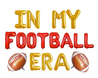 In my Football Era | Game Day Balloon Banner | Taylor themed Football Party Superbowl Football Party Decoration Balloon Banner