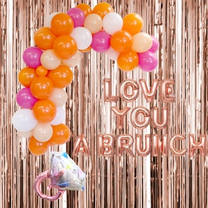 Love You a Brunch Balloon Banner with Garland | Bachelorette Banner | Last Ride Bachelorette | Bachelorette Party Decorations