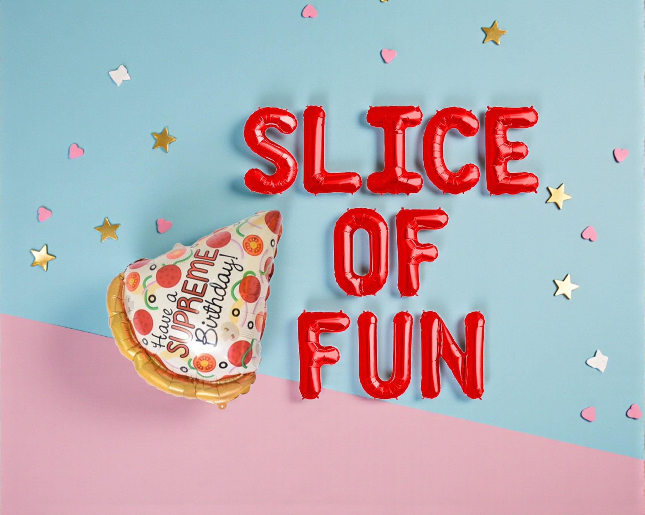 スライス・オブ・ファン バルーンバナー：ピザベイビー リトル 