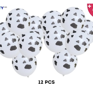 Cow Print Latex Balloons: Western Cowgirl Party Decor