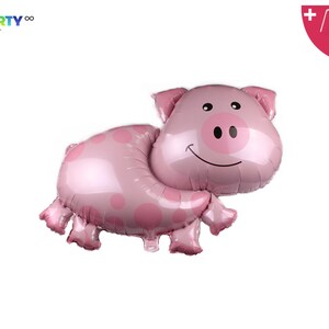 Pig Balloon | Pig Themed Birthday Decorations Balloons | Farm Animal Party Decorations Balloons | Farm Party Decorations | Barnyard Party