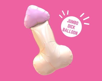 Penis Balloon Jumbo Size Cute Dick Balloon | Bachelorette Party Decors Favors | Big Dick Energy Same Penis Forever | Cute Dick Balloon